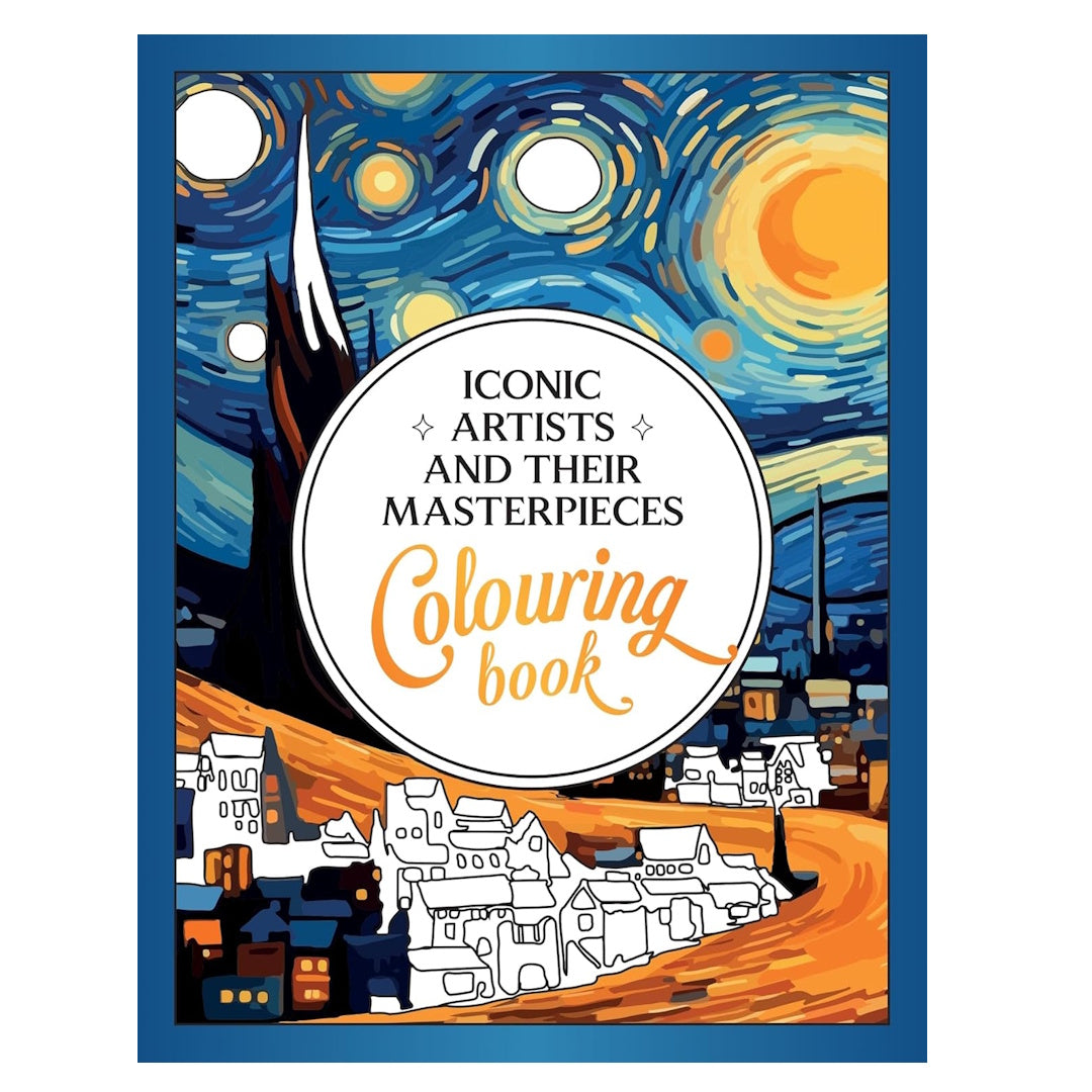 Iconic Artists and their Masterpieces Colouring Book – Happily