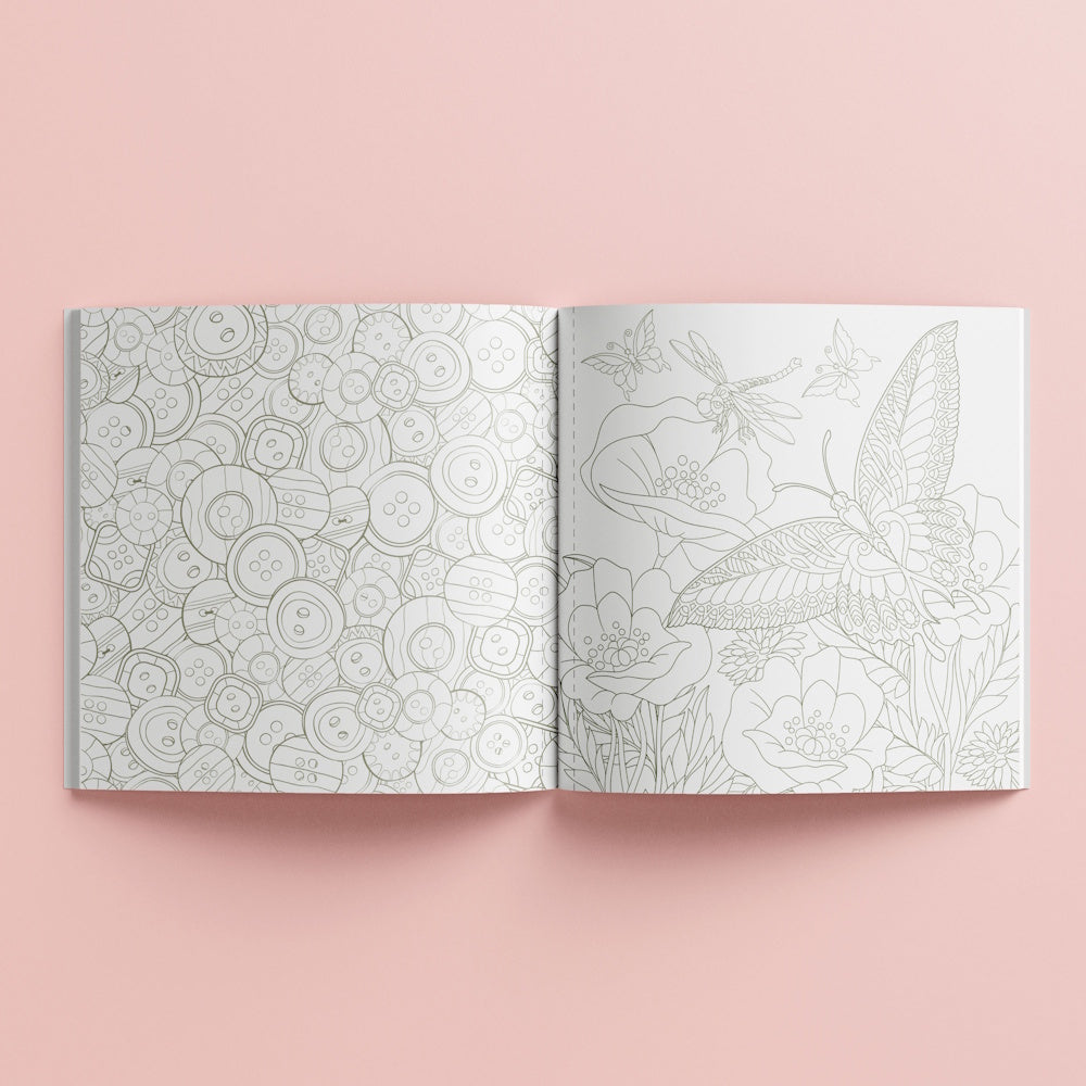 Art Maker Creative Colouring Book - Cottagecore – Happily - For Happy Minds